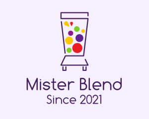 Colorful Juice Blender logo design