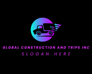 Cargo - Truck Courier Express logo design