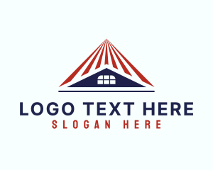 Roofing - American Housing Realty logo design