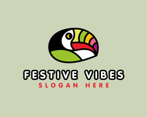 Festival - Multicolor Festive Toucan logo design