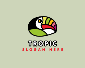 Multicolor Festive Toucan  logo design