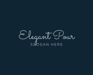 Elegant Feminine Wordmark logo design