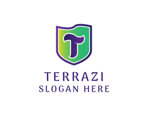 Shield Marketing Letter T logo design