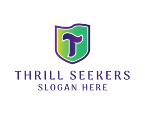 Shield Marketing Letter T logo design