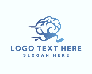 Brain - Sprinting Creative Mind logo design
