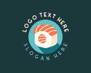 Sushi - Salmon Sushi Gourmet logo design