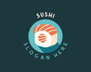 Salmon Sushi Gourmet logo design