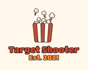 Shooter - Cinema Popcorn Snack logo design