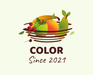 Avocado - Colorful Fruit Basket logo design