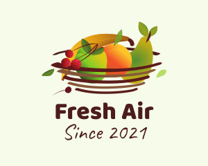 Colorful Fruit Basket logo design