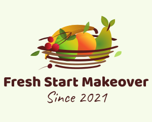 Colorful Fruit Basket logo design