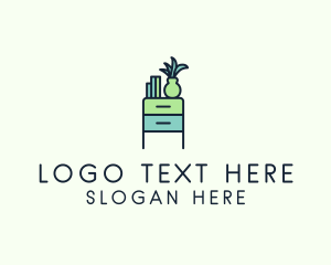 Accomodation - Room Drawer Furniture logo design