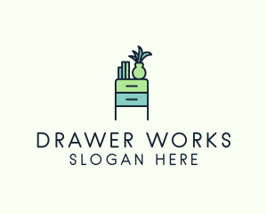 Drawer - Room Drawer Furniture logo design