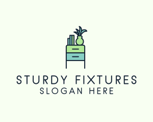 Fixture - Room Drawer Furniture logo design