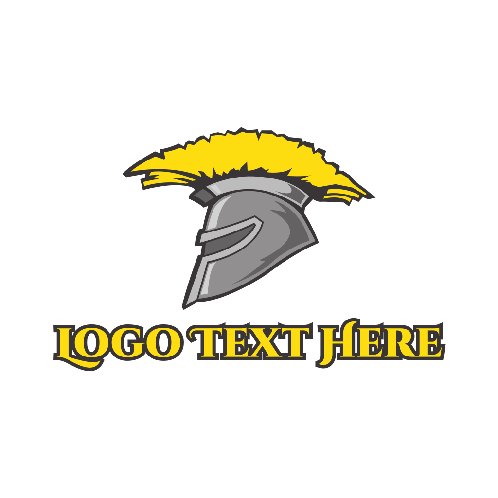 Spartan Yellow Helmet Logo | BrandCrowd Logo Maker