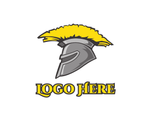 Spartan Yellow Helmet Logo