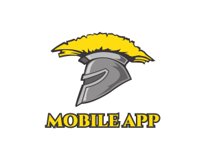 Spartan Yellow Helmet Logo