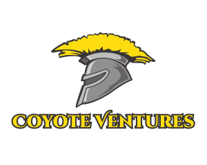 Spartan Yellow Helmet logo design