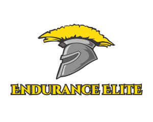 Spartan Yellow Helmet logo design