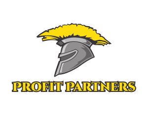 Spartan Yellow Helmet logo design