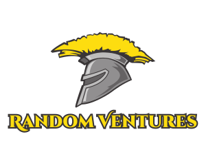 Spartan Yellow Helmet logo design