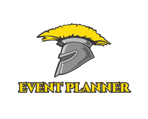 Hat - Spartan Yellow Helmet logo design