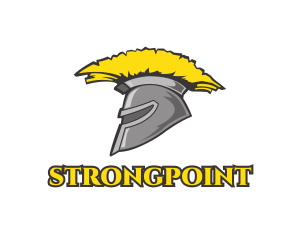 Safety - Spartan Yellow Helmet logo design