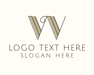 Letter W - Retro Marketing Agency logo design