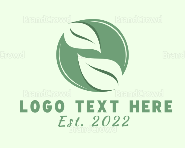 Organic Wellness Herb Logo