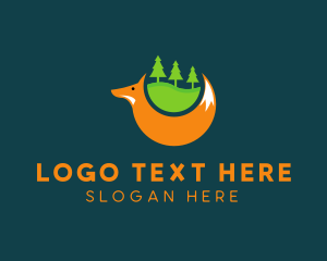 Forest - Forest Fox Trees logo design