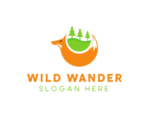 Fox Pine Wildlife logo design