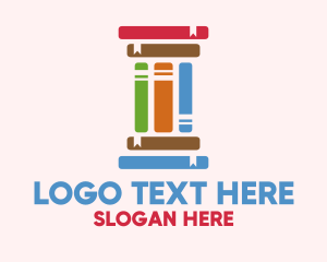 College - Education Learning Pillar Books logo design
