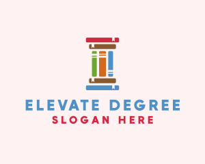 Degree - Education Learning Pillar Books logo design