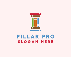 Pillar - Education Learning Pillar Books logo design