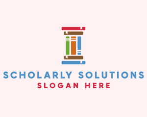 Scholar - Education Learning Pillar Books logo design