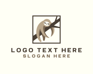 Square - Sleeping Sloth Sanctuary logo design