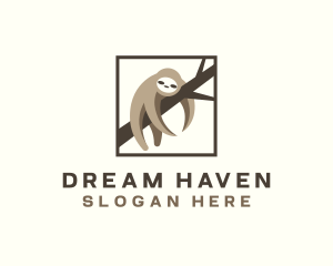 Sleep - Sleeping Sloth Sanctuary logo design