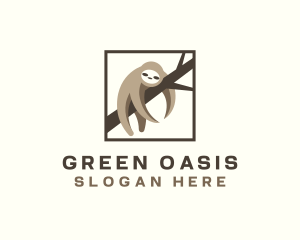 Rainforest - Sleeping Sloth Sanctuary logo design