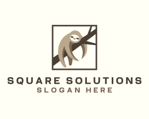 Sleeping Sloth Sanctuary logo design