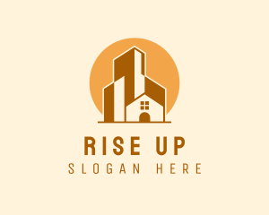 House Building Skyline logo design