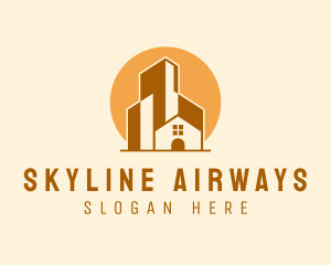 House Building Skyline logo design