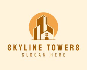 House Building Skyline logo design