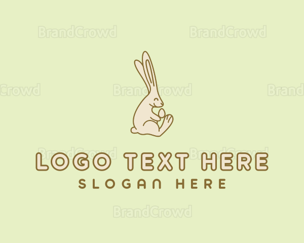 Easter Bunny Egg Logo