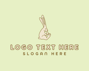 Kindergarten - Easter Bunny Egg logo design