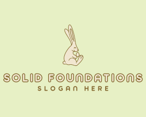 Easter Bunny Egg Logo