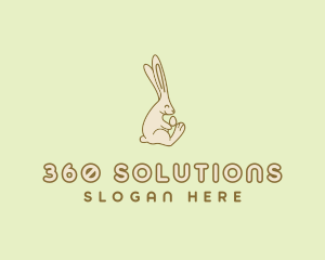 Easter Bunny Egg logo design