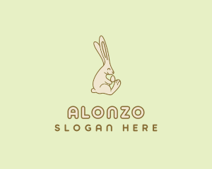 Easter Bunny Egg logo design