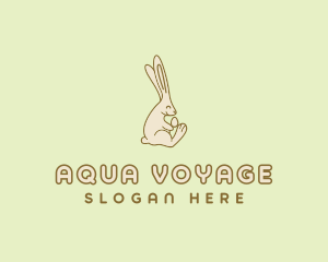 Easter Bunny Egg logo design