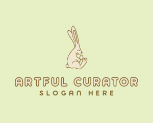 Easter Bunny Egg logo design