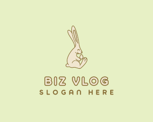 Easter Bunny Egg logo design